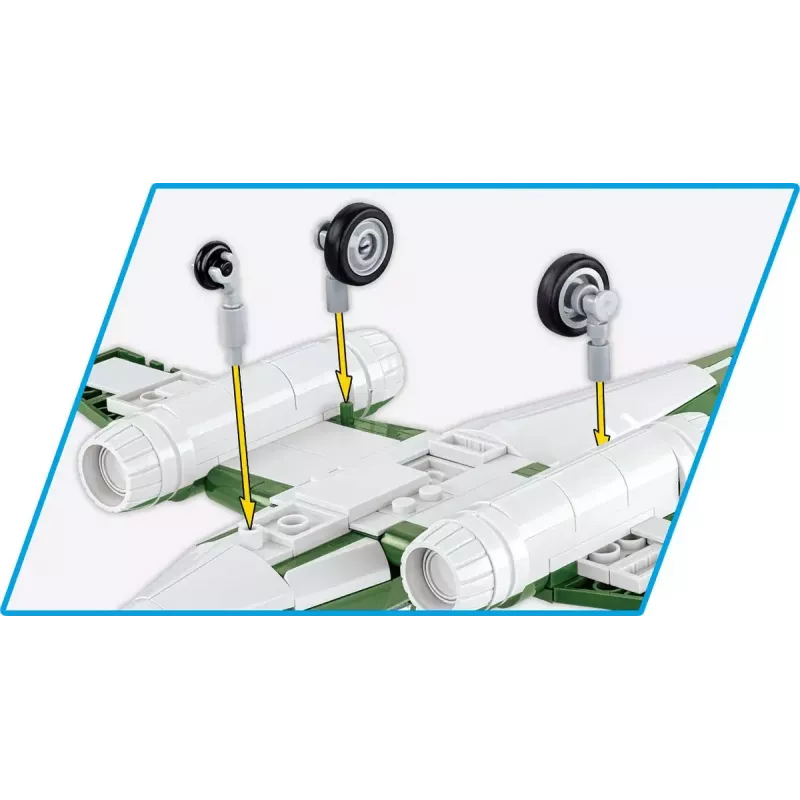 Konstruktionsspielzeug Cobi Messerschmitt Me 262 Modellbausatz 500 Teile