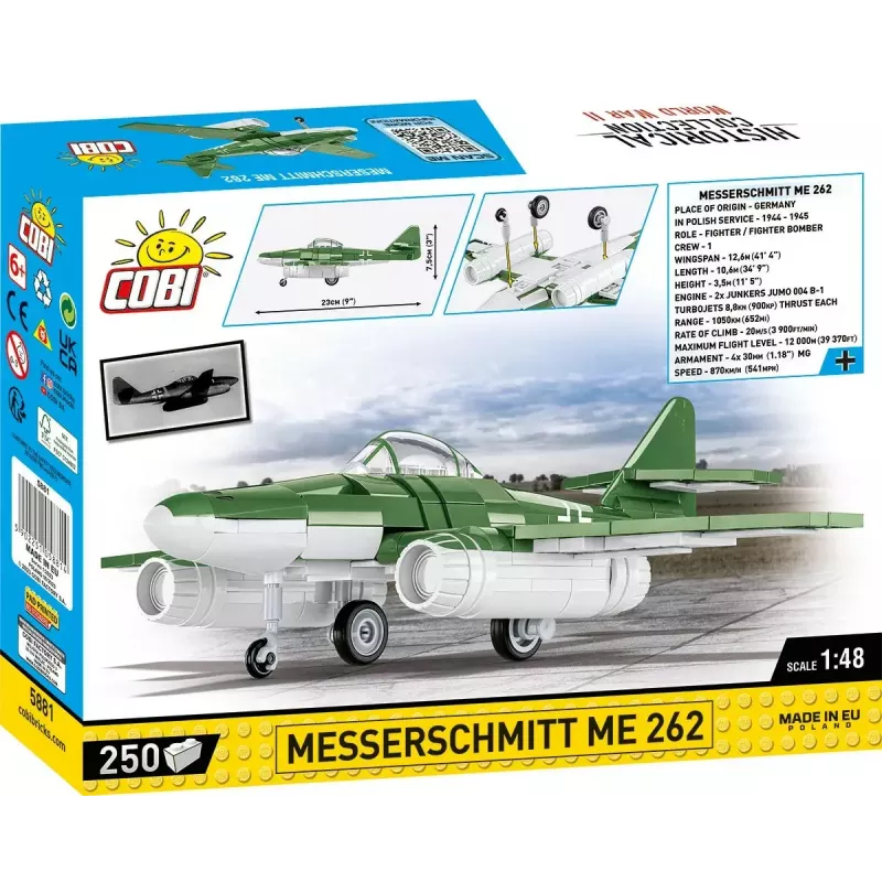 Konstruktionsspielzeug Cobi Messerschmitt Me 262 Modellbausatz 500 Teile