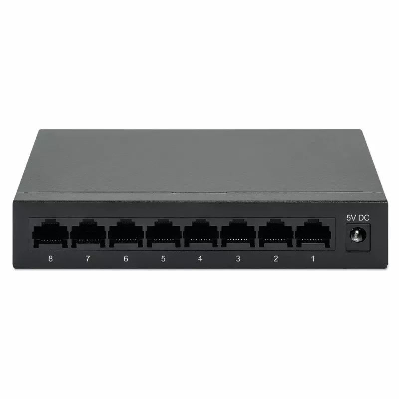 Intellinet 8-Port Gigabit Ethernet Switch, Desktop-Größe, Metallgehäuse, IEEE 802.3az (Energy Efficient Ethernet)
