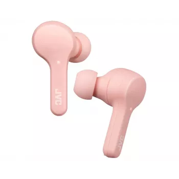 Headset JVC HA-A7T-P kabellos In-Ear binaural, Bluetooth 5.0, IPX4, 6 h Akku (14 h mit Etui), kabelloses Laden, Weiß