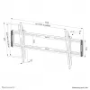 Neomounts WL35-550BL18 TV-Wandhalterung 43-86 Zoll - neigbar - einfache Installation