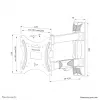 Neomounts WL40-550BL12 TV-Wandhalterung 32-55 Zoll – vollbeweglich – einfache Installation