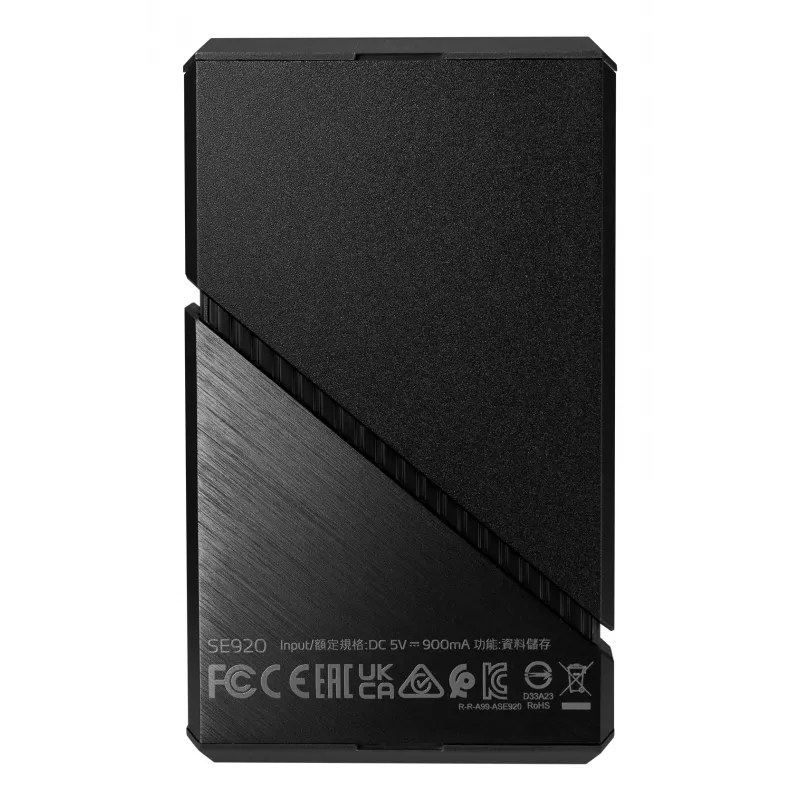 ADATA SE920 Thunderbolt-Technologie 2 TB USB Type-C 3.2 Gen 2 (3.1 Gen 2) Schwarz