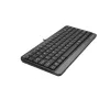 Kabelgebundene USB-Tastatur A4Tech FStyler FK11 – kompaktes Standard-Layout, Englisch, 12 Hotkeys, Handgelenkauflage, 1,5 m Kabel