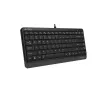 Kabelgebundene USB-Tastatur A4Tech FStyler FK11 – kompaktes Standard-Layout, Englisch, 12 Hotkeys, Handgelenkauflage, 1,5 m Kabel