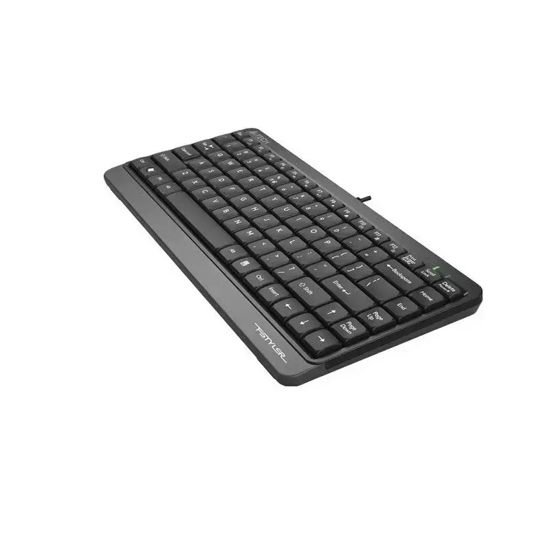 Kabelgebundene USB-Tastatur A4Tech FStyler FK11 – kompaktes Standard-Layout, Englisch, 12 Hotkeys, Handgelenkauflage, 1,5 m Kabel