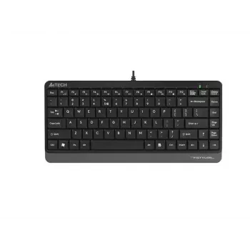 Kabelgebundene USB-Tastatur A4Tech FStyler FK11 – kompaktes Standard-Layout, Englisch, 12 Hotkeys, Handgelenkauflage, 1,5 m Kabel