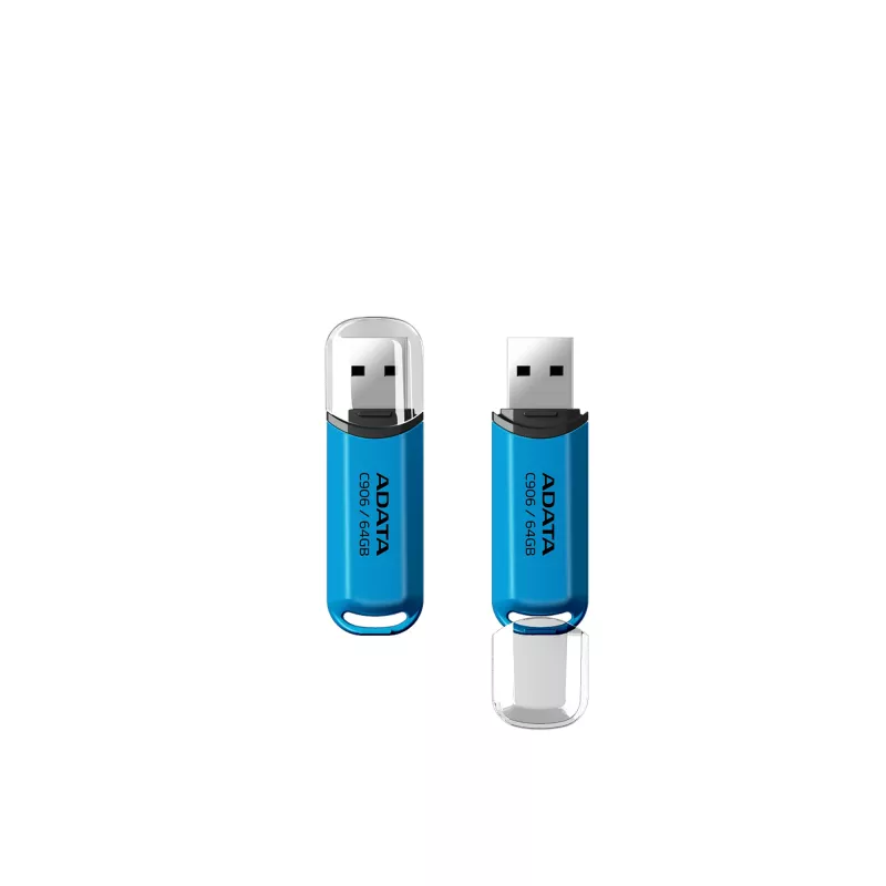 ADATA AC906-64G-RWB USB-Stick 64 GB USB Typ-A 2.0 Blau, Transparent