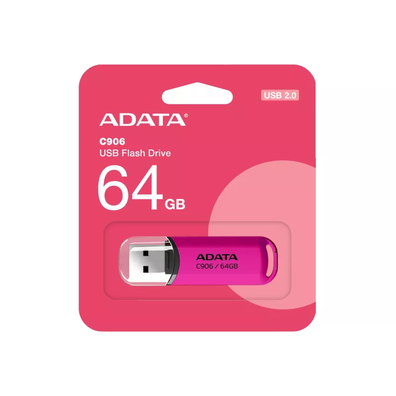 ADATA AC906-64G-RPP USB-Stick 64 GB USB Typ-A 2.0 Pink