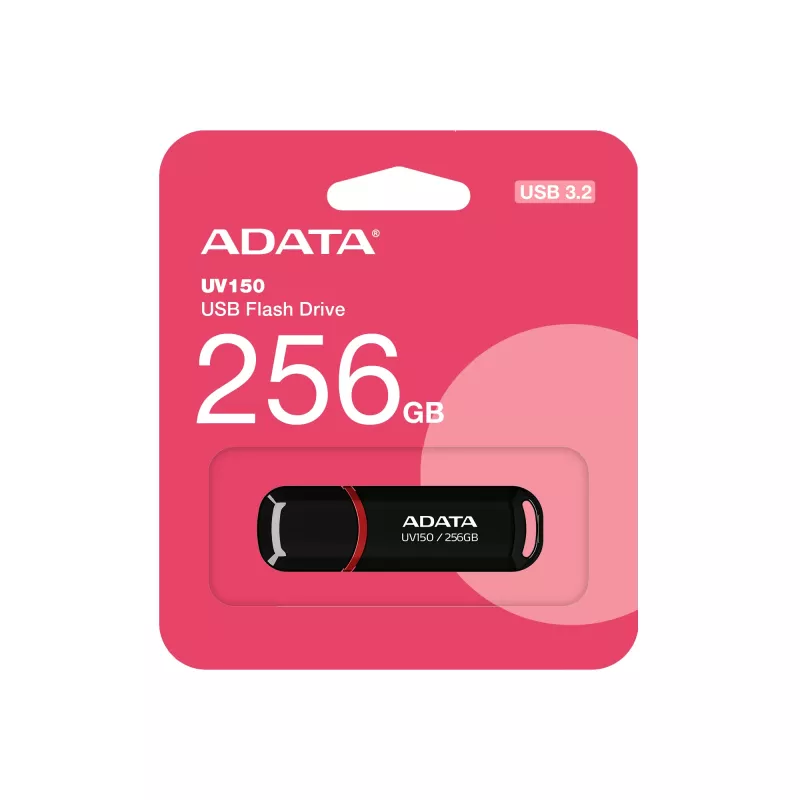 ADATA UV150 USB-Stick 256 GB USB Typ-A 3.2 Gen 1 (3.1 Gen 1) Schwarz