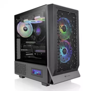 THERMALTAKE Ceres 300 TG ARGB Mid Tower Gehäuse – Schwarz