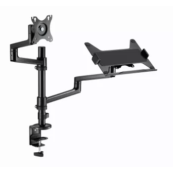 Gembird MA-DA-04 verstellbare Tischhalterung mit Monitorarm und Notebook-Ablage, 17–32 Zoll