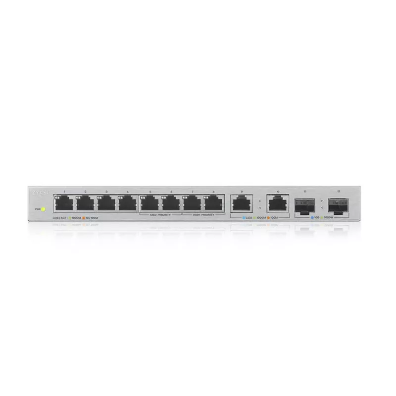Zyxel XGS1010-12-ZZ0102F Netzwerk-Switch Unmanaged Gigabit Ethernet (10/100/1000) Grau