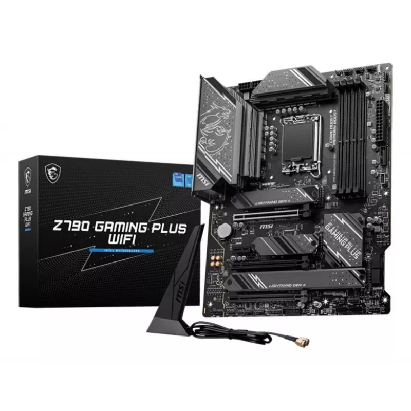 Motherboard MSI Z790 GAMING PLUS WIFI — Intel Z790, LGA 1700 ATX, DDR5, 4x M.2, 2,5Gb LAN, Wi‑Fi 6, BT 5.3
