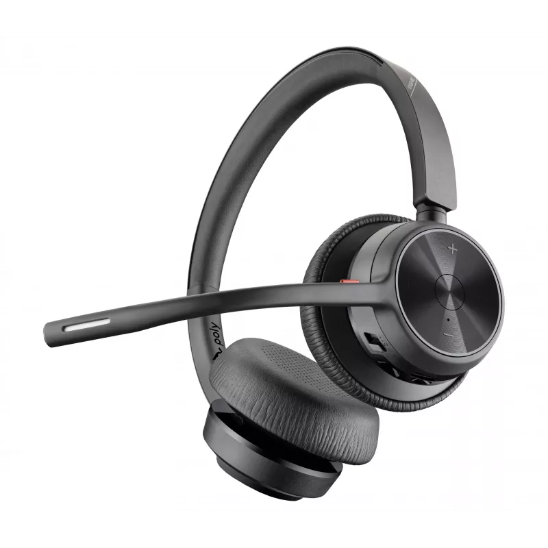 HP Poly Voyager 4320 UC Stereo USB-A Headset +BT700 USB-A Adapter +Ladestation