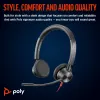 HP Poly Schwarzwire 3325 Stereo Microsoft Teams Certified USB-C Headset +3.5mm Plug +USB-C/A Adapter