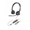 HP Poly Schwarzwire 3325 Stereo Microsoft Teams Certified USB-C Headset +3.5mm Plug +USB-C/A Adapter