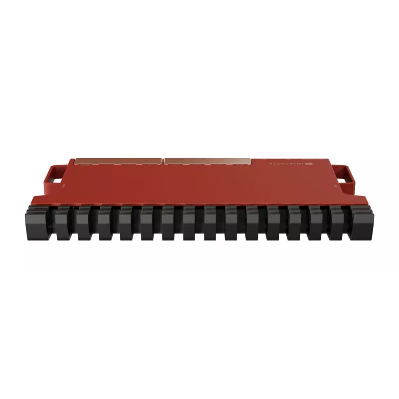Kabelgebundener Router MikroTik L009UiGS-RM — 8x RJ-45, 2,5 Gigabit Ethernet, 1x SFP, 1x USB, 800 MHz CPU, 512 MB RAM, rot
