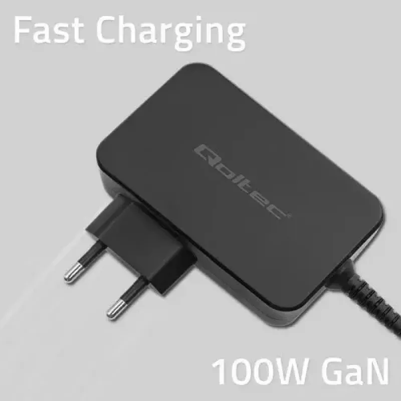 Ladegerät Qoltec 52388 Indoor Fast Charging 20V 5A Schwarz