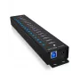 ICY BOX 17-Port Hub with USB 3.2 Gen 1 Type-A interface, USB 3.2 Gen 1 (3.1 Gen 1) Type-A, USB 3.2 Gen 1 (3.1 Gen 1) Type-A, USB Type-B, 5000 Mbit/s, Schwarz, China, DC