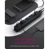 ICY BOX 17-Port Hub with USB 3.2 Gen 1 Type-A interface, USB 3.2 Gen 1 (3.1 Gen 1) Type-A, USB 3.2 Gen 1 (3.1 Gen 1) Type-A, USB Type-B, 5000 Mbit/s, Schwarz, China, DC