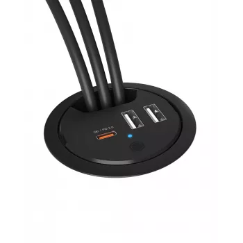 ICY BOX In-Desk USB-Ladegerät mit Power Delivery & Quick Charge