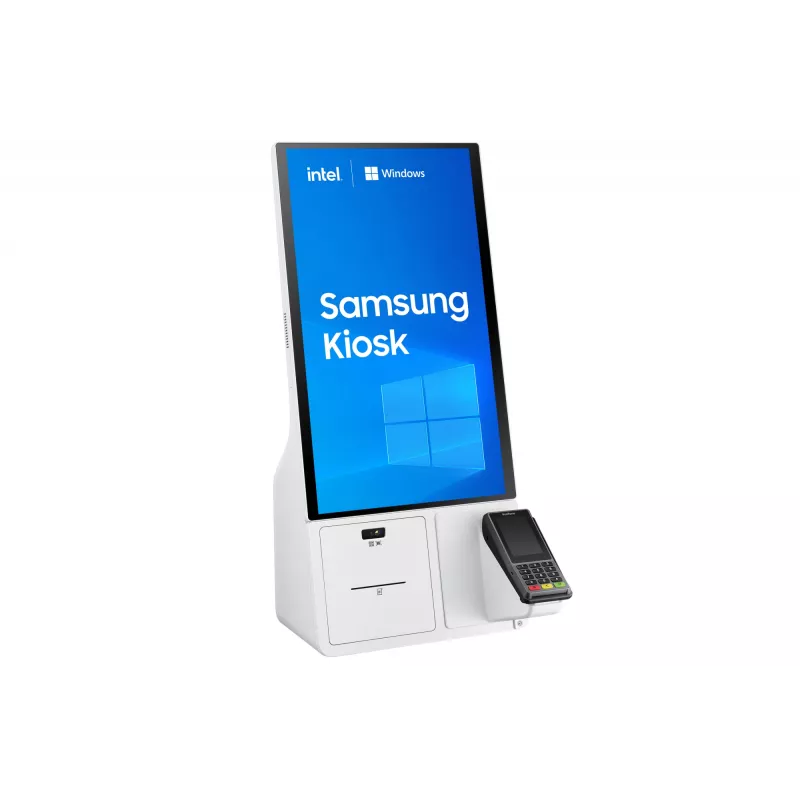Samsung KM24C-3 Kiosk Design 61 cm (24 Zoll) LED 250 cd/m² Full HD Weiß Touchscreen Integrierter Prozessor Windows 10 IoT Enterprise 16/7
