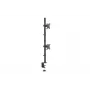DIGITUS Monitor-Halterung vertikal 17–32 Zoll, max. 8 kg pro Monitor, Tischklemme oder Tischdurchführung