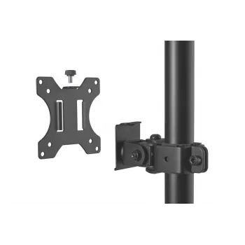 DIGITUS Monitor-Halterung vertikal 17–32 Zoll, max. 8 kg pro Monitor, Tischklemme oder Tischdurchführung