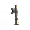 DIGITUS Monitor-Halterung vertikal 17–32 Zoll, max. 8 kg pro Monitor, Tischklemme oder Tischdurchführung