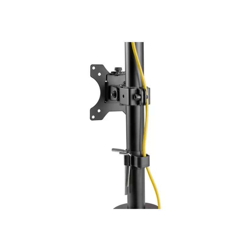 DIGITUS Monitor-Halterung vertikal 17–32 Zoll, max. 8 kg pro Monitor, Tischklemme oder Tischdurchführung