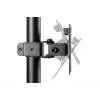 DIGITUS Monitor-Halterung vertikal 17–32 Zoll, max. 8 kg pro Monitor, Tischklemme oder Tischdurchführung