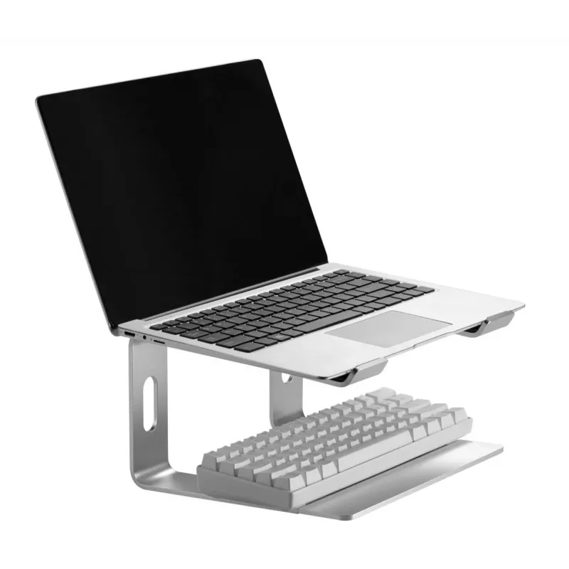 Laptopständer Gembird NBS-D1-01 Aluminium Silber für Notebooks bis zu 39,6 cm (15,6 Zoll), 5 kg Tragkraft