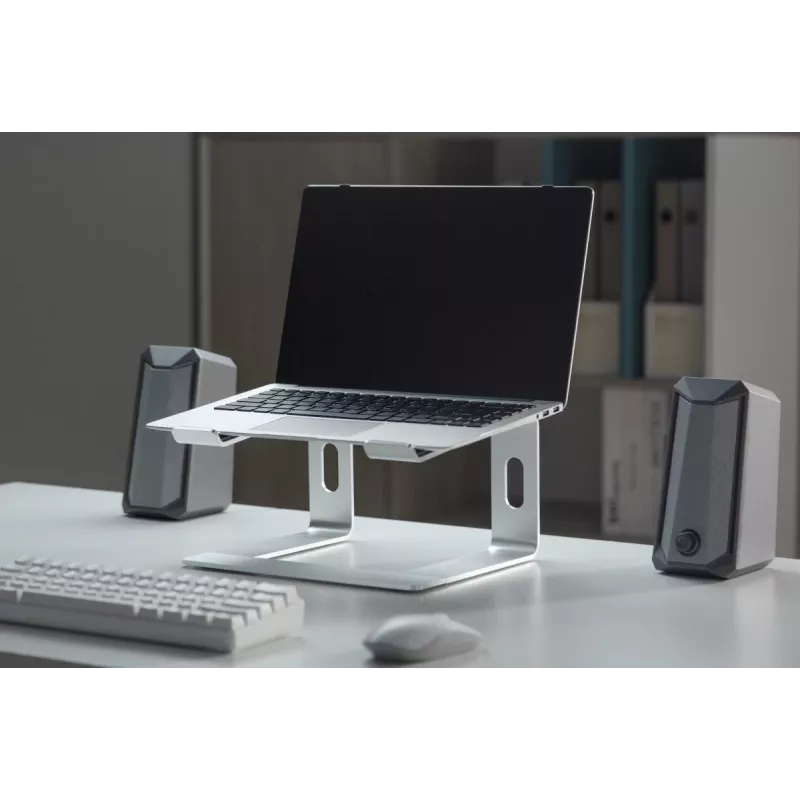 Laptopständer Gembird NBS-D1-01 Aluminium Silber für Notebooks bis zu 39,6 cm (15,6 Zoll), 5 kg Tragkraft