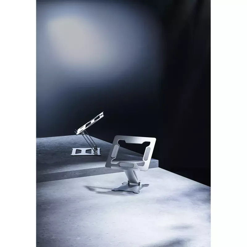 Laptop Ständer Gembird NBS-D1-03 Silber Aluminium für bis zu 39,6 cm (15,6 Zoll), faltbar, Höhe 60 mm, max. Traglast 5 kg