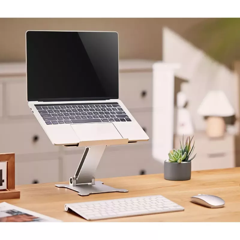 Laptop Ständer Gembird NBS-D1-03 Silber Aluminium für bis zu 39,6 cm (15,6 Zoll), faltbar, Höhe 60 mm, max. Traglast 5 kg