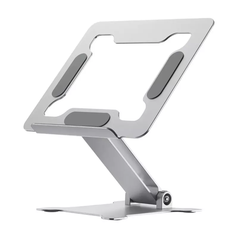 Laptop Ständer Gembird NBS-D1-03 Silber Aluminium für bis zu 39,6 cm (15,6 Zoll), faltbar, Höhe 60 mm, max. Traglast 5 kg