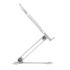 Laptop Ständer Gembird NBS-D1-03 Silber Aluminium für bis zu 39,6 cm (15,6 Zoll), faltbar, Höhe 60 mm, max. Traglast 5 kg