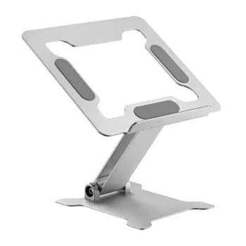 Laptop Ständer Gembird NBS-D1-03 Silber Aluminium für bis zu 39,6 cm (15,6 Zoll), faltbar, Höhe 60 mm, max. Traglast 5 kg