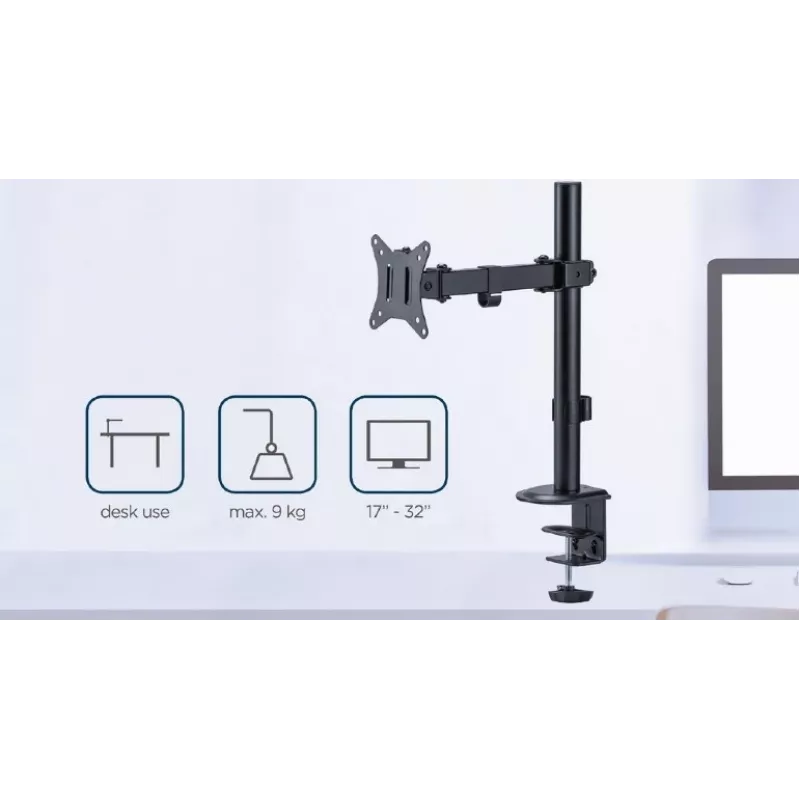 GEMBIRD Schreibtischhalterung für einen Monitor, 17–32 Zoll