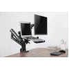 GEMBIRD Verstellbarer Monitorarm für Tischmontage mit Notebook-Ablage (Vollbeweglich)