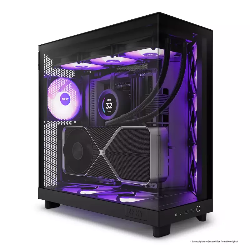 PC-Gehäuse NZXT H6 Air Flow Midi Tower Schwarz