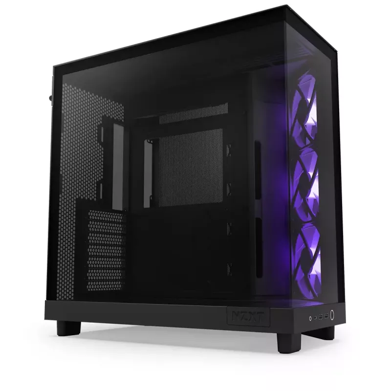 PC-Gehäuse NZXT H6 Air Flow Midi Tower Schwarz