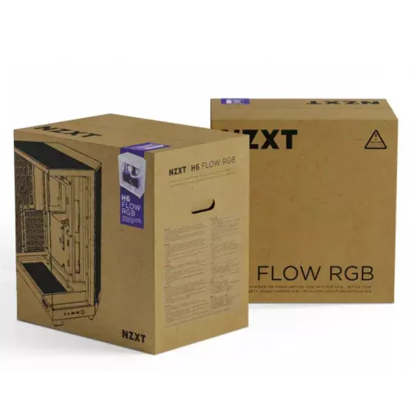 PC-Gehäuse NZXT H6 Air Flow Midi Tower Weiß