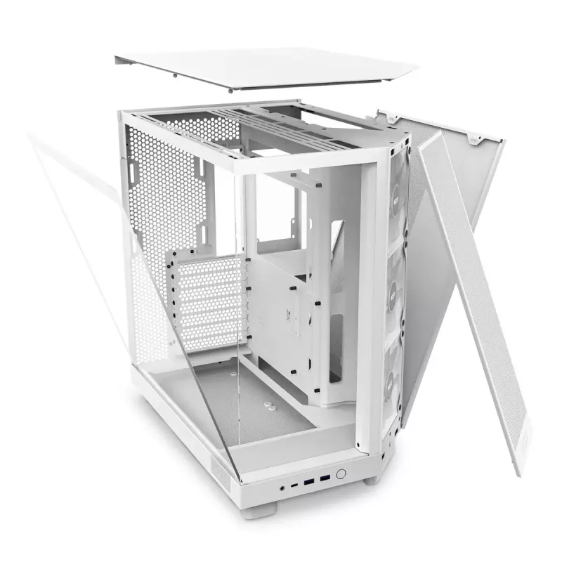 PC-Gehäuse NZXT H6 Air Flow Midi Tower Weiß