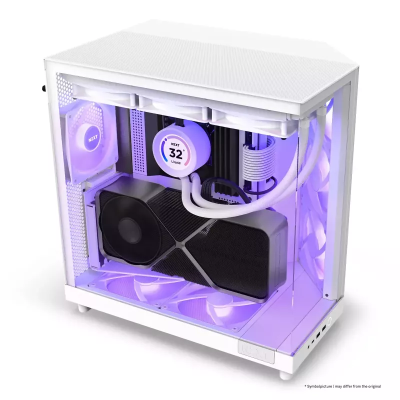 PC-Gehäuse NZXT H6 Air Flow Midi Tower Weiß