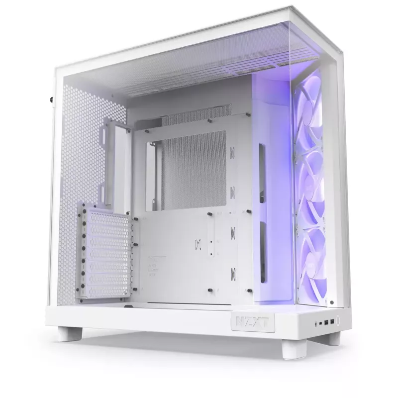 PC-Gehäuse NZXT H6 Air Flow Midi Tower Weiß