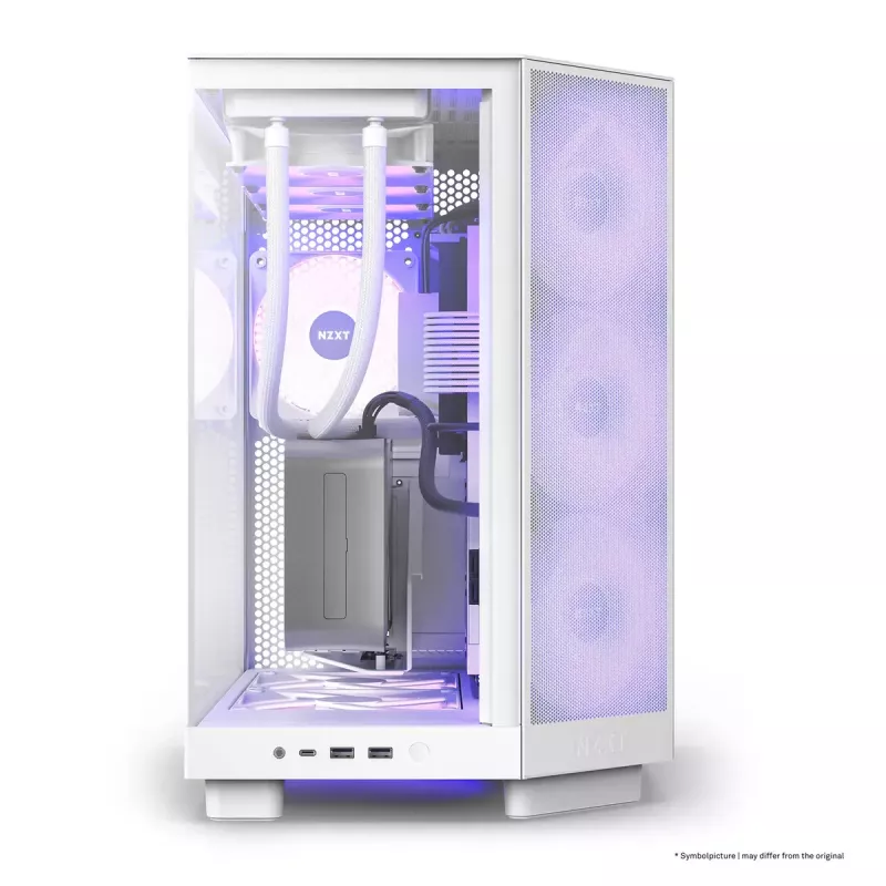 PC-Gehäuse NZXT H6 Air Flow Midi Tower Weiß