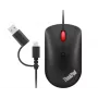 Lenovo 4Y51D20850 Maus Büro Beidhändig USB Typ-C Optisch 2400 DPI