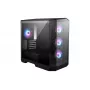 PC-Gehäuse MSI MAG PANO M100R PZ Micro Tower Schwarz — microATX/ITX, Seitenfenster, Multi-LED, 39 cm GPU, USB-C